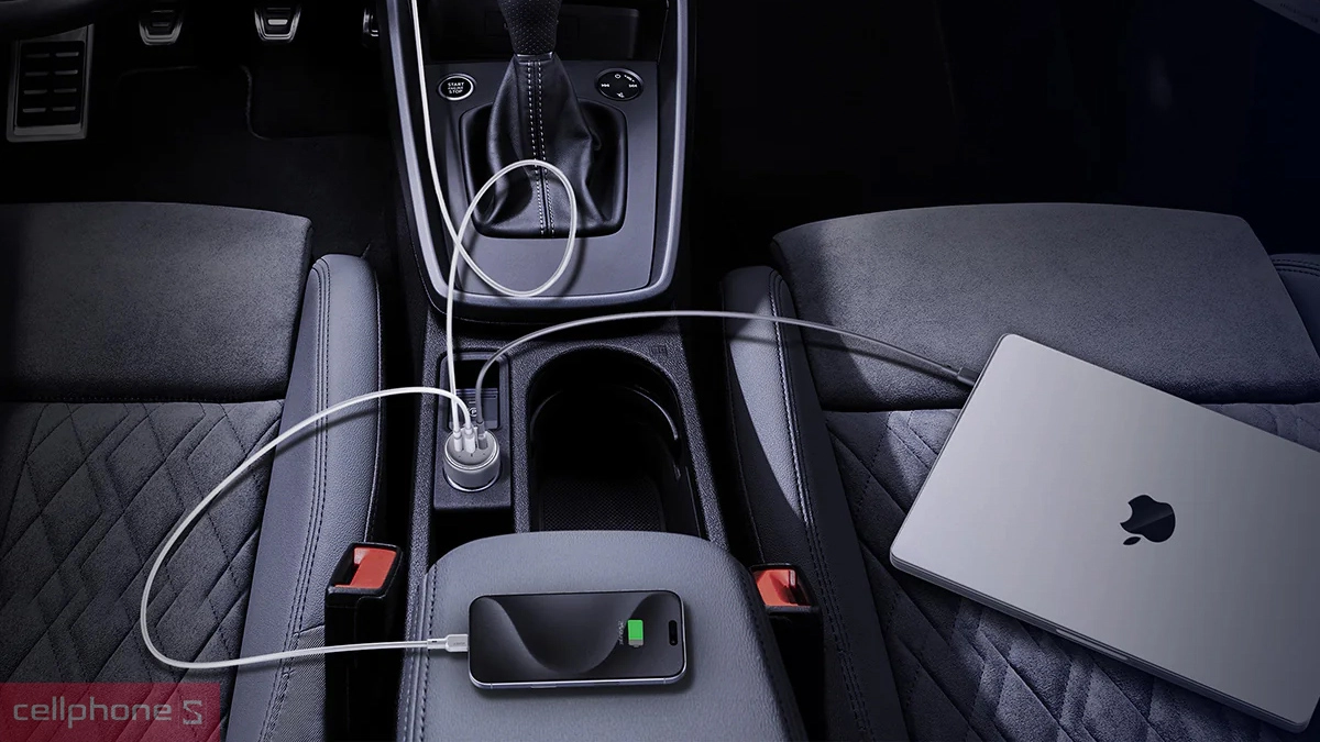 Tẩu sạc ô tô Aukey CC-P3 100W - Công suất mạnh mẽ, tiện ích vượt trội