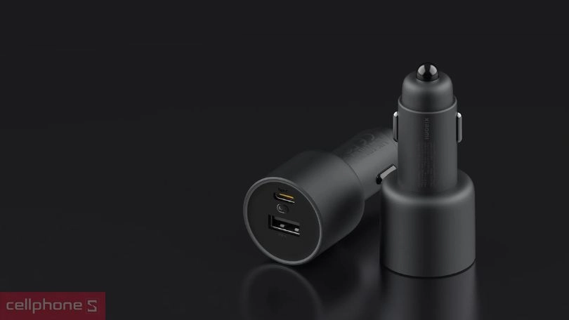Thiết kế tẩu sạc ô tô Xiaomi 1A1C 67W