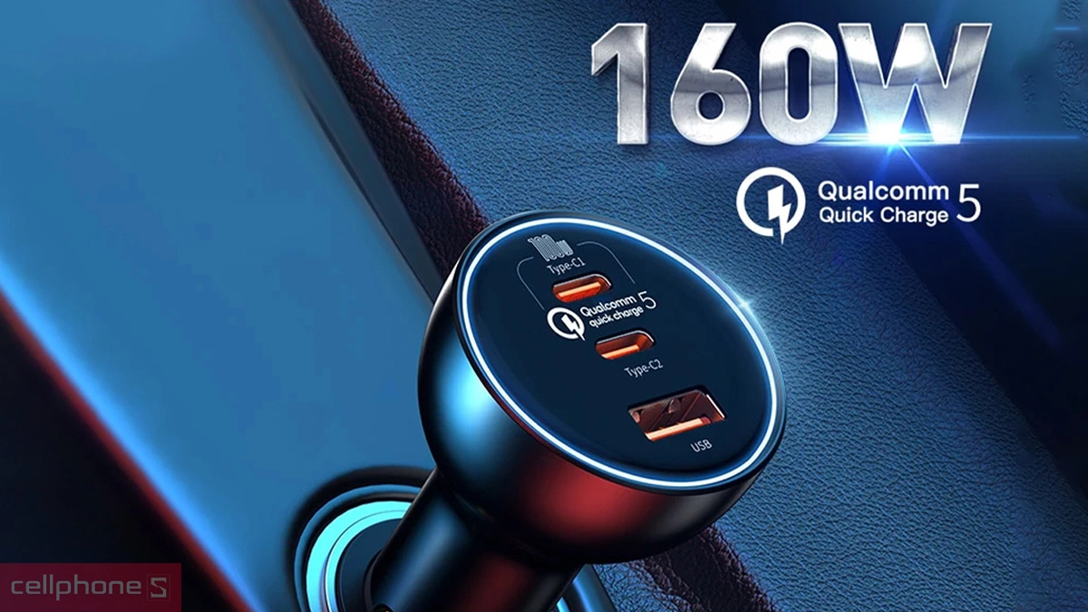 tẩu sạc điện thoại trên ô tô