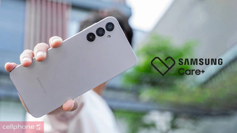 Ưu đãi thay thế linh kiện chính hãng của dịch vụ Samsung Care Plus 1 năm điện thoại Samsung Galaxy A14
