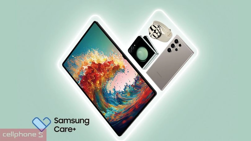 Dịch vụ Samsung Care Plus 1 năm Galaxy M55 bảo vệ điện thoại trước mọi sự cố