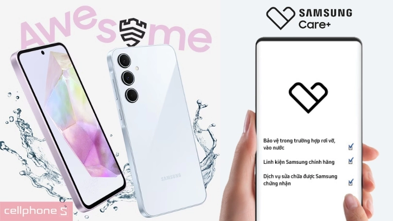 Gói 2 năm Samsung Care+ điện thoại Samsung Galaxy A35