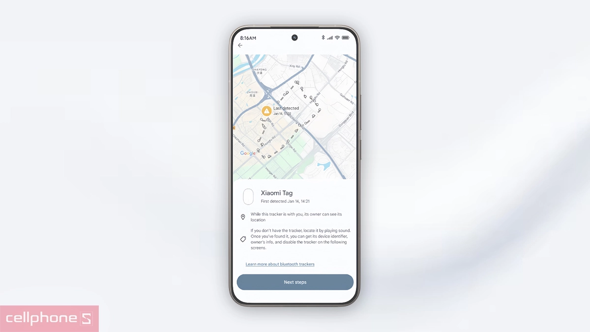 thiết bị định vị Xiaomi Tag 4 Pack BHR08SPGL bảo mật tốt