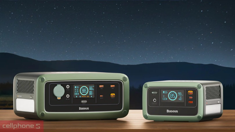 Thiết kế trạm sạc dự phòng Baseus iOta Portable Power Station 450 DE EU 220V