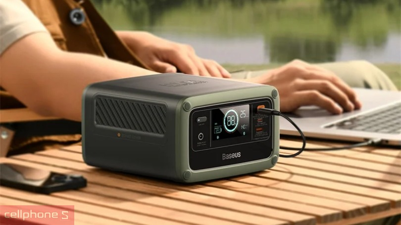 Dung lượng trạm sạc dự phòng Baseus iOta Portable Power Station 450 DE EU 220V