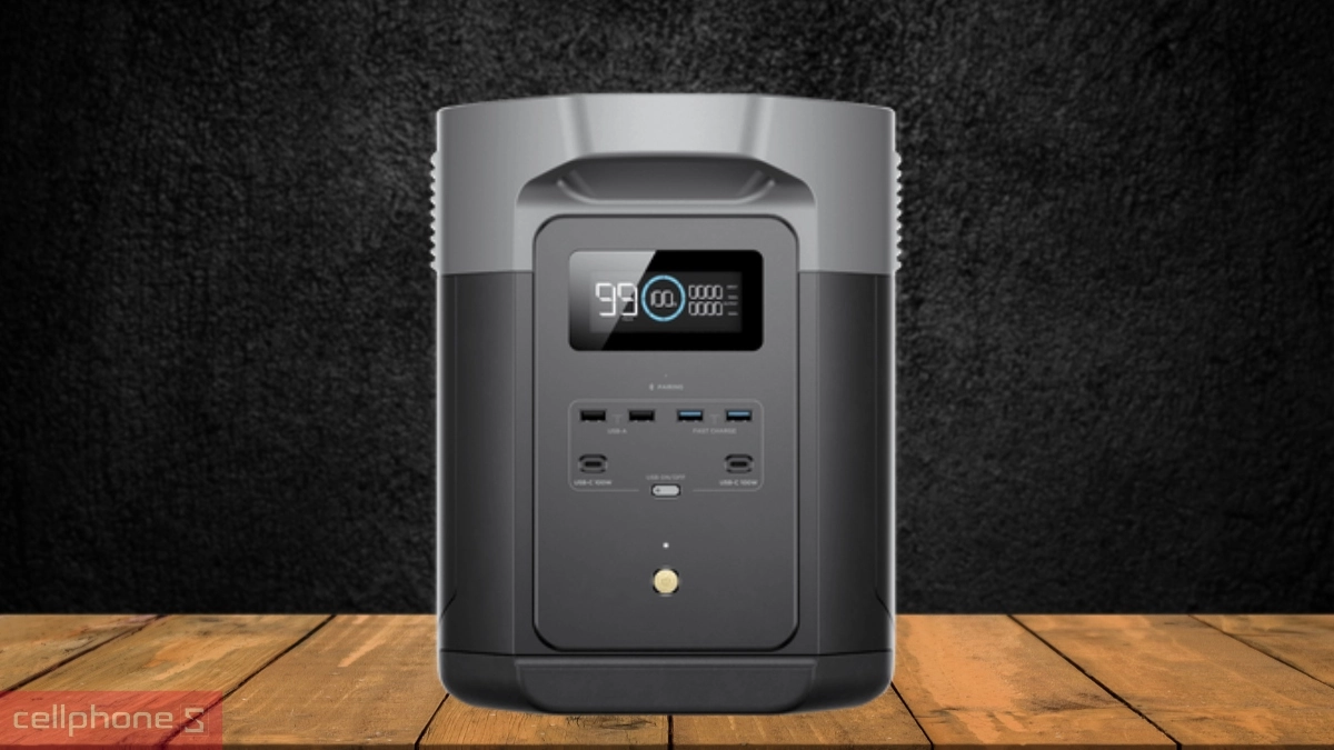 Trạm sạc dự phòng EcoFlow Delta 2 Max 2400W 2048WH - Công suất mạnh mẽ, lưu trữ điện dung lượng lớn