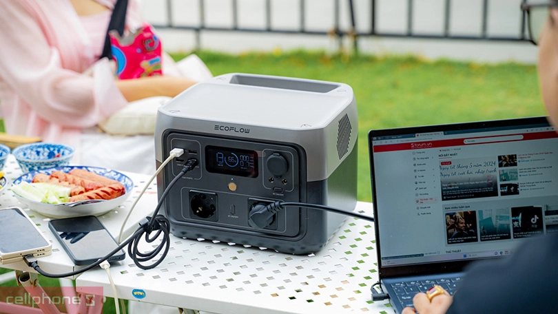 Trạm sạc dự phòng Ecoflow River 2 Max ZMR610 500W 512Wh 9 cổng ra, tốc độ sạc cao