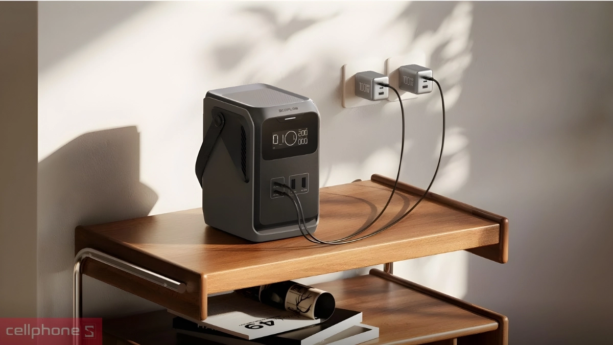 Dung lượng trạm sạc dự phòng Ecoflow Trail 200 DC 192Wh 220W