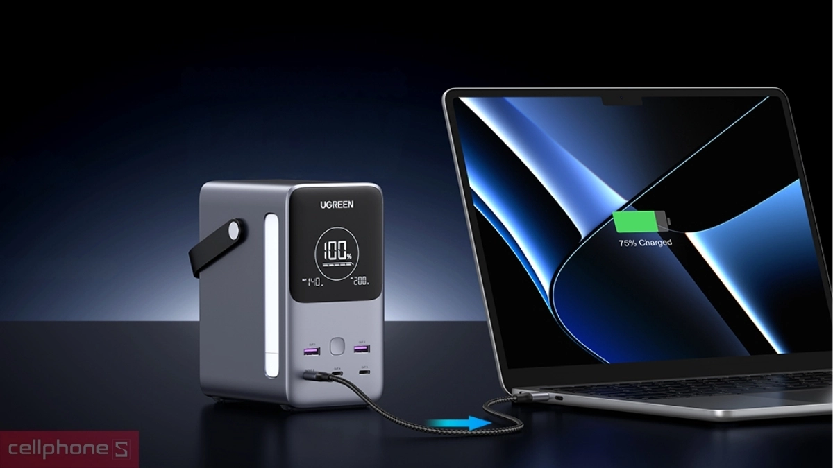 Công suất pin sạc dự phòng Ugreen 3C2A 48000mAh 300W