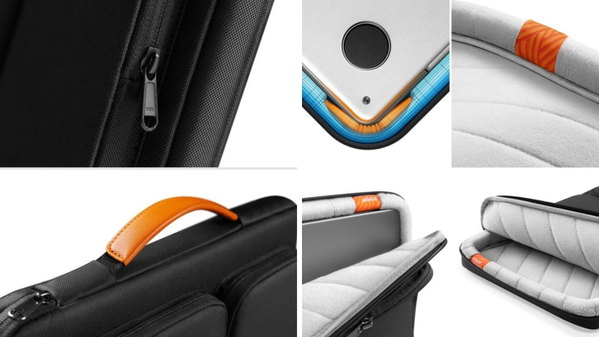 Túi chống sốc có dây Tomtoc Shoulder Bags 16 inch A42E3B1 DRS sở hữu phong cách thiết kế tối giản