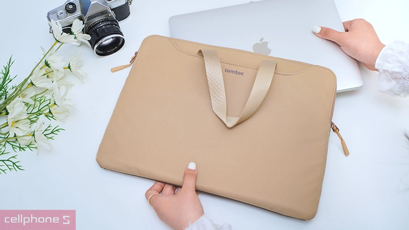 Túi chống sốc Tomtoc Slim Handbag Macbook Pro/Air 13/14 inch - Cấu trúc bảo vệ toàn diện