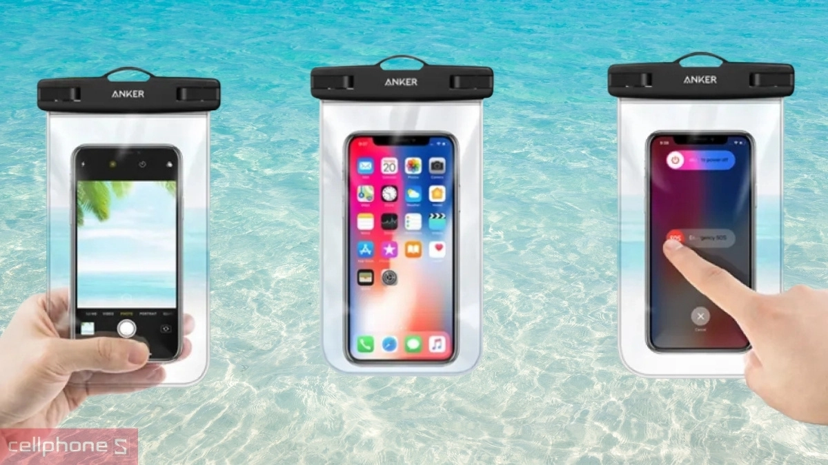 Túi chống nước điện thoại Anker Waterproof Phone Pouch được chế tạo từ vật liệu PVC