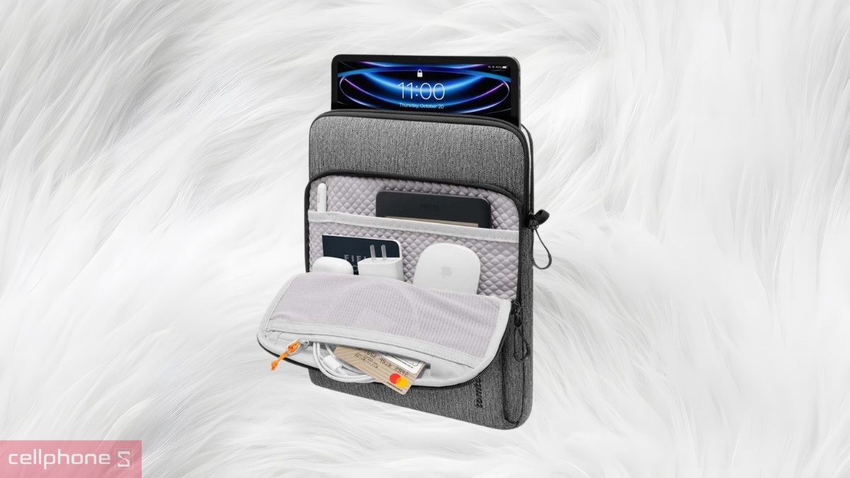 Túi đeo chéo iPad Tomtoc Tablet Shoulder Bag 12.9 inch B03B1G3 DRS - Công nghệ CornerArmor bền bỉ và thiết kế thông minh