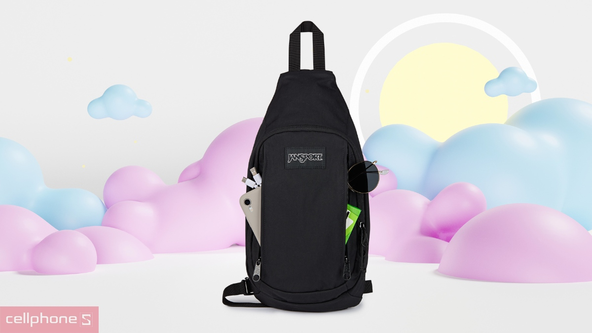 Ngăn trước dạng dọc của Túi đeo chéo JanSport (USA) Move Sling FX Soft Nylon 6L