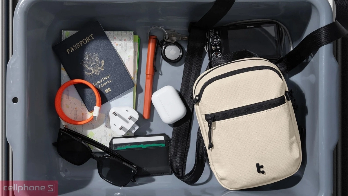 Túi đeo chéo Tomtoc Aviator-T37 Travel Crossbody T37S1K1 DRS - Thể thao, bảo vệ an toàn 