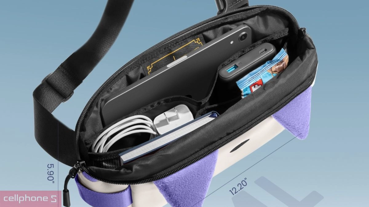 Túi đeo chéo Tomtoc X Monster Hunter EDC Sling Bag Minimalist 4L T21S1S2MH Palamute DRS: Thiết kế ấn tượng