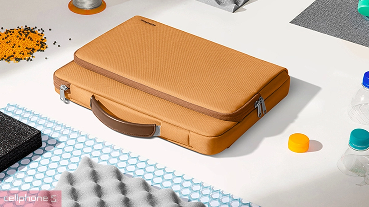 Thiết kế túi xách chống sốc Tomtoc Briefcase 16 inch USA