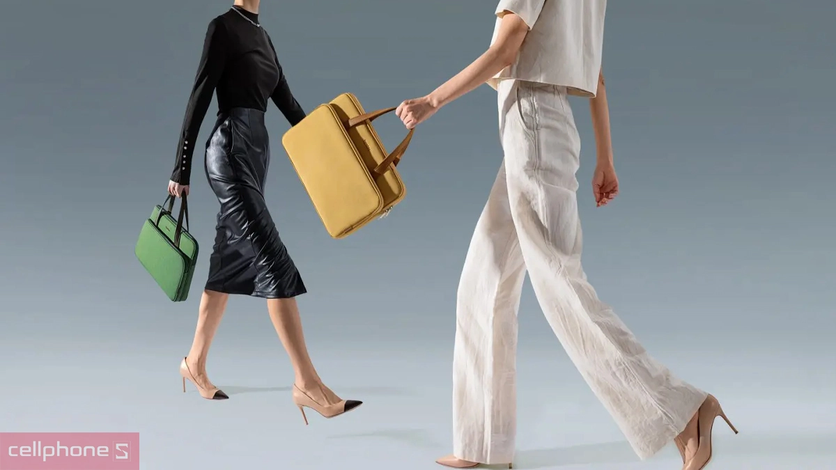 Thiết kế túi xách chống sốc Tomtoc Briefcase Premium 16 inch USA