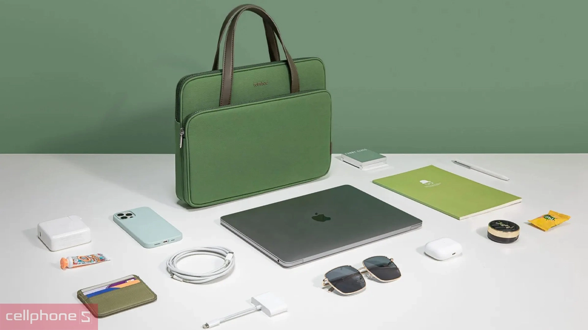 Ngăn chứa túi xách chống sốc Tomtoc Briefcase Premium 16 inch USA