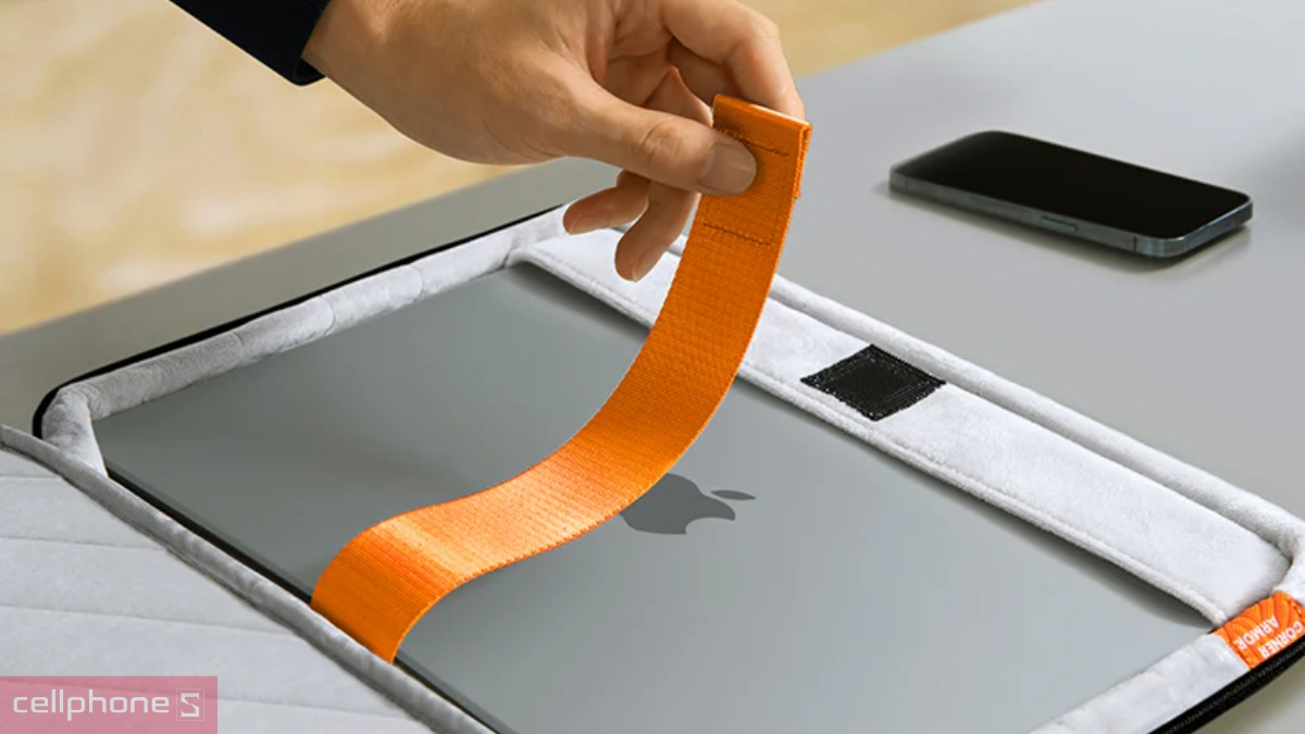 Thiết kế túi xách chống sốc TOMTOC DEFENDER A22 BRIEFCASE 13 inch USA