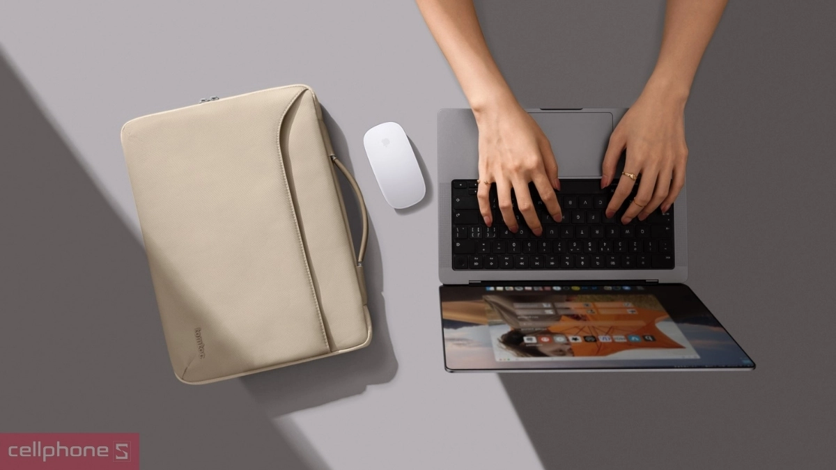 Túi xách chống sốc Tomtoc Spill-Resistant 13 inch bảo vệ toàn diện