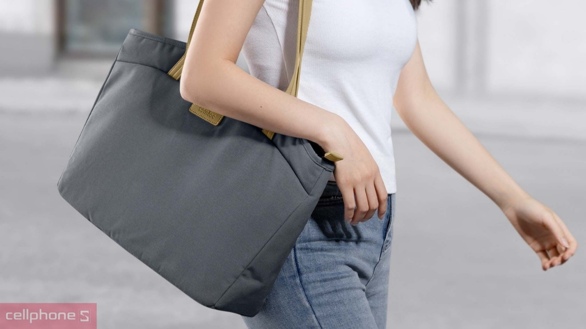Thiết kế ngăn chứa túi xách Tomtoc tote handbag 16 inch USA