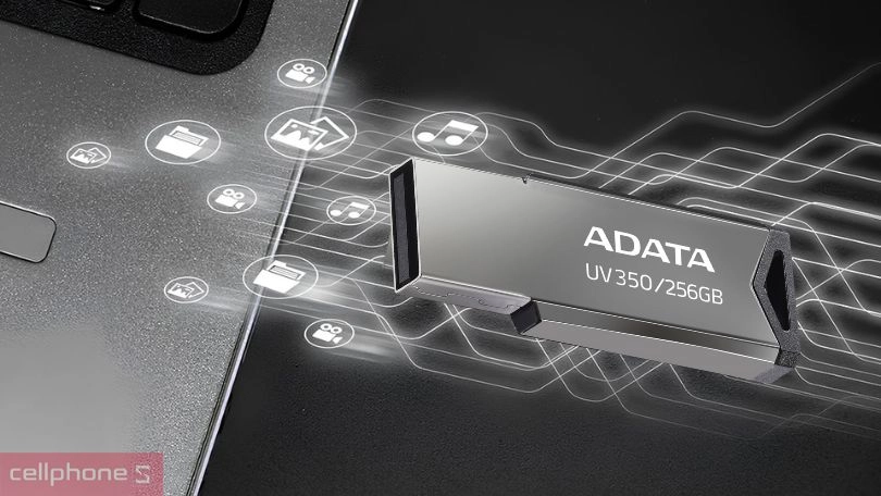 Hiệu suất truyền tải của USB 3.2 ADATA UV350 256GB