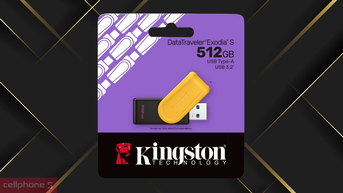 Độ bền USB 3.2 Kingston DataTraveler Exodia S DTXS/512GB