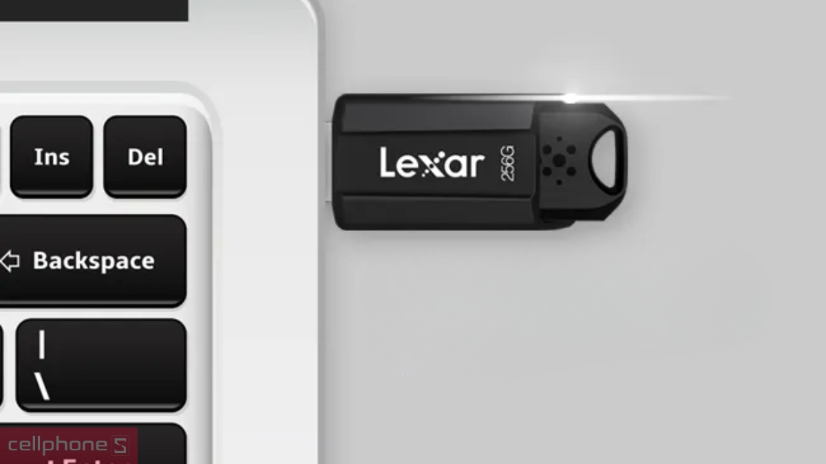 Khả năng kết nối USB 3.1 Lexar 256GB JumpDrive S80