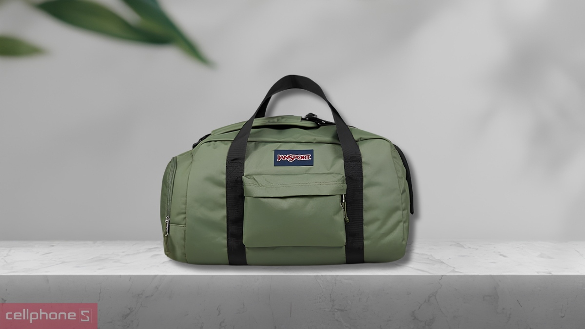 Không gian chứa đồ rộng rãi của Túi hành lý Jansport (USA) Weekender Medium Duffel 40L Cargo Green