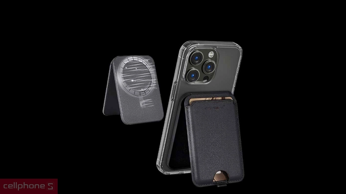 Khả năng lưu trữ ví iPhone Mipow Magnetic Wallet
