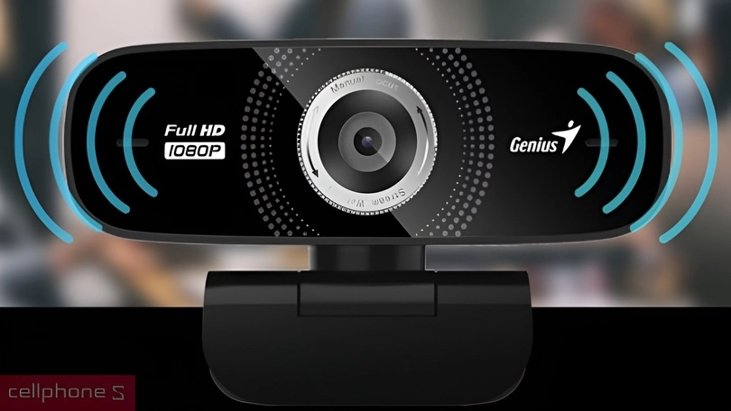 Webcam tích hợp micro Genius FaceCam 2000X 1080P 30FPS - Nhỏ gọn tiện lợi và đa năng