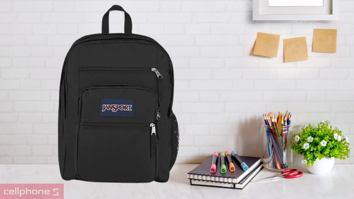 Không gian chứa đồ rộng rãi của Balo JanSport (USA) Big Student 34L