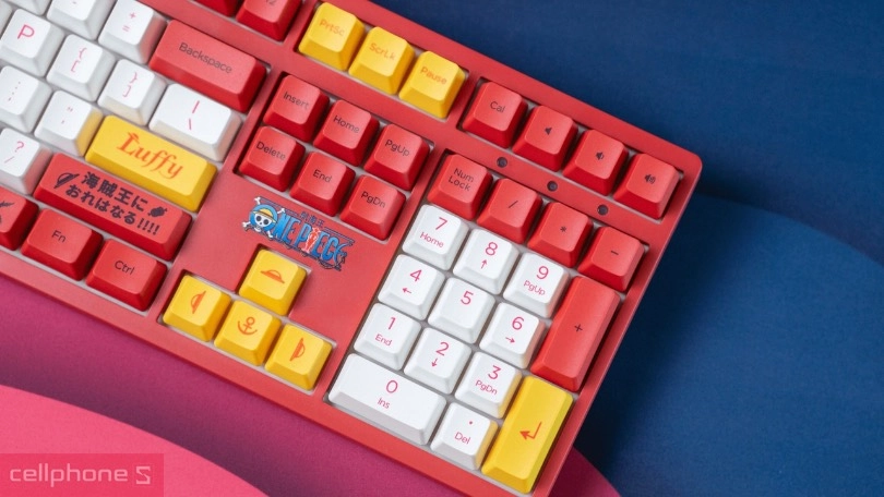 Đánh giá bàn phím cơ AKKO 3108 RF One Piece Luffy Cream