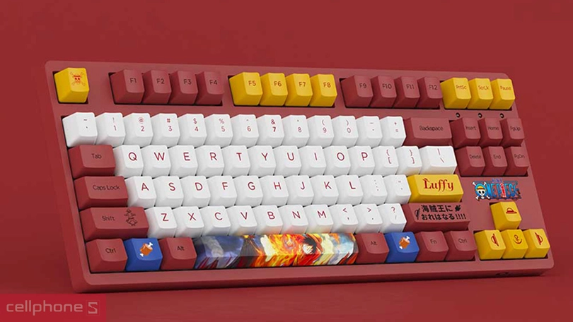 Tính năng bàn phím cơ Akko 3087 RF One Piece Luffy Cream