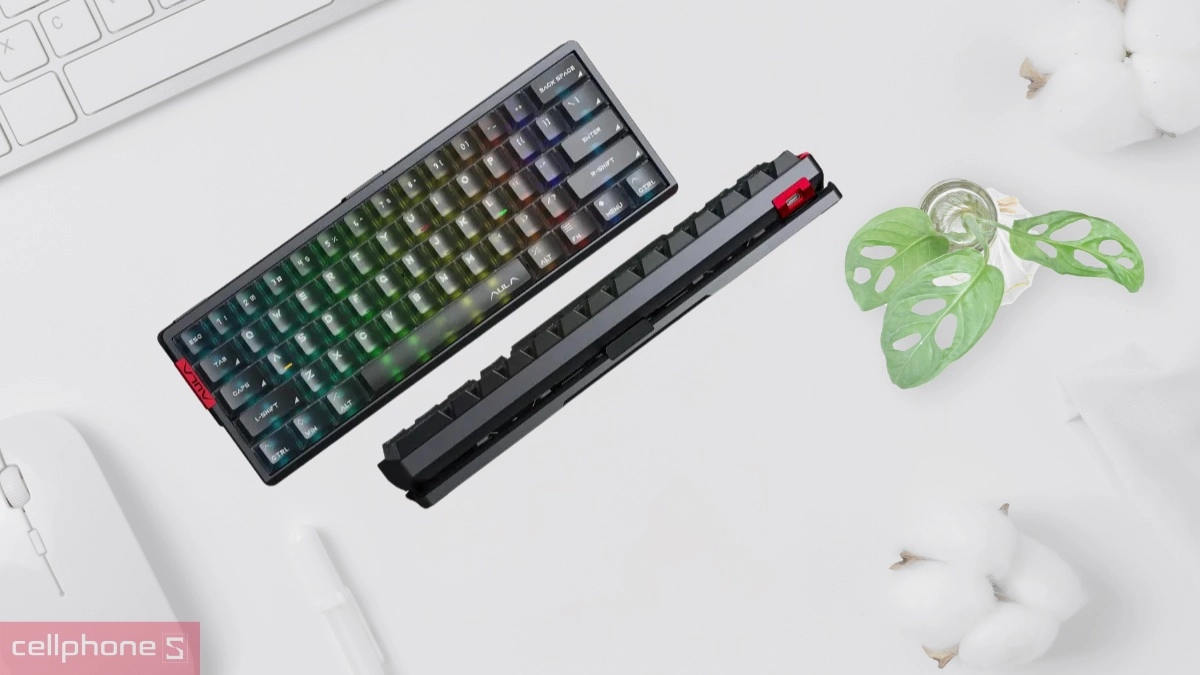 Switch bàn phím cơ có dây AULA AG60 xám