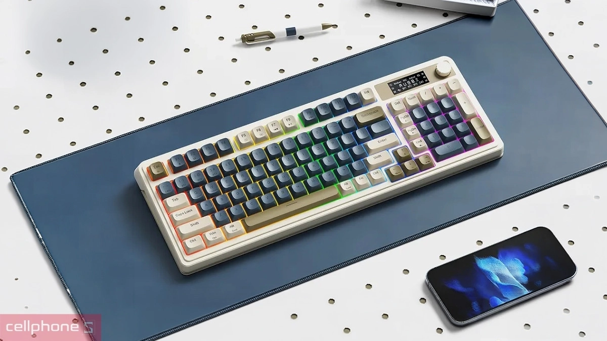 3 mode kết nối bàn phím không dây Aula S99 Pro