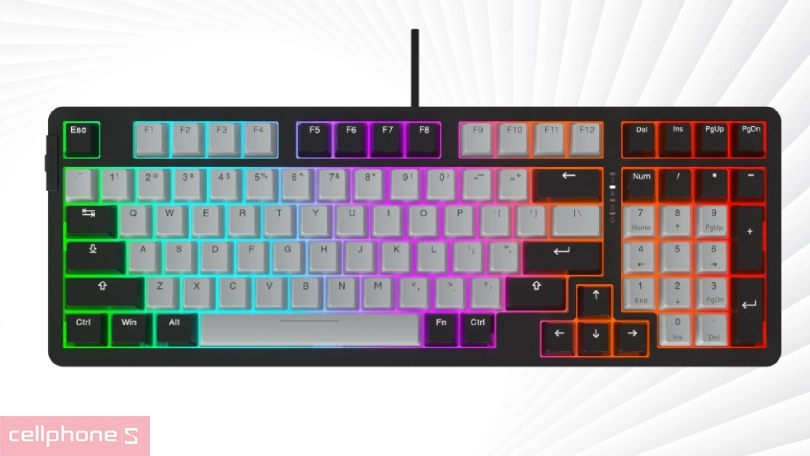 Bàn phím quang cơ DAREU EK98X PBT MULTI LED – Trải nghiệm độc đáo