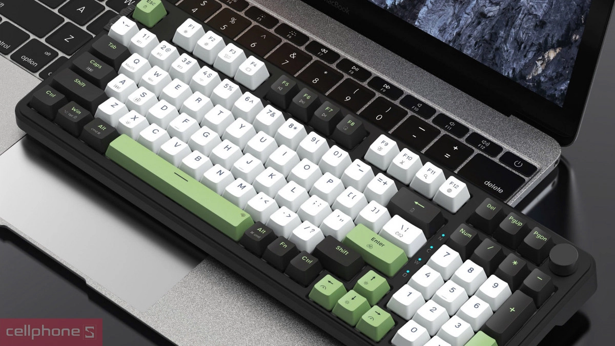 Thiết kế bàn phím cơ E-Dra EK398W đen