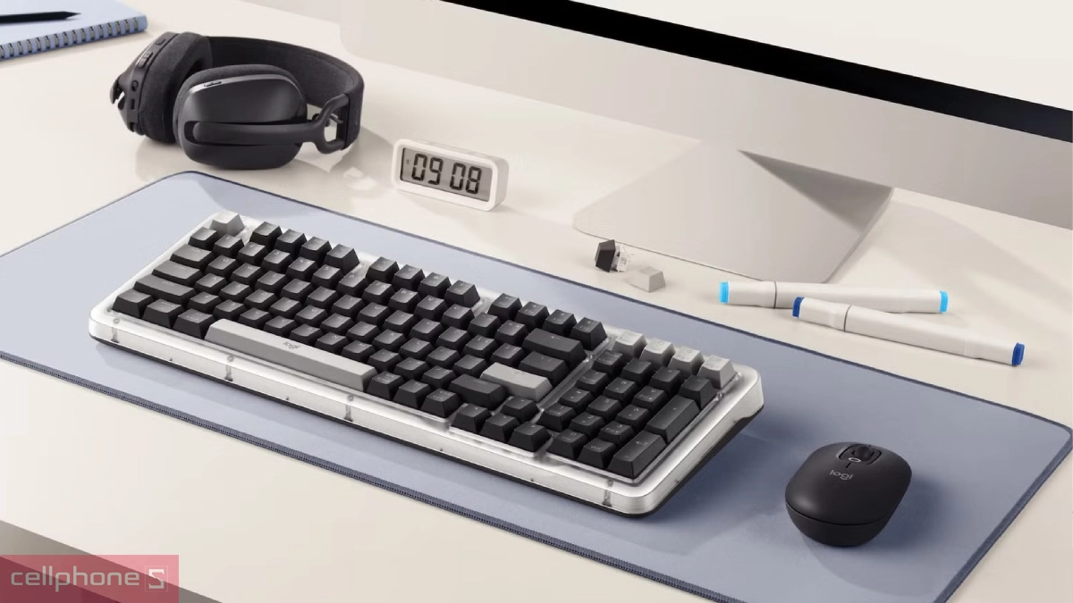 Bàn phím cơ không dây Logitech Alto Keys K98M xám đen – Gõ mượt mà