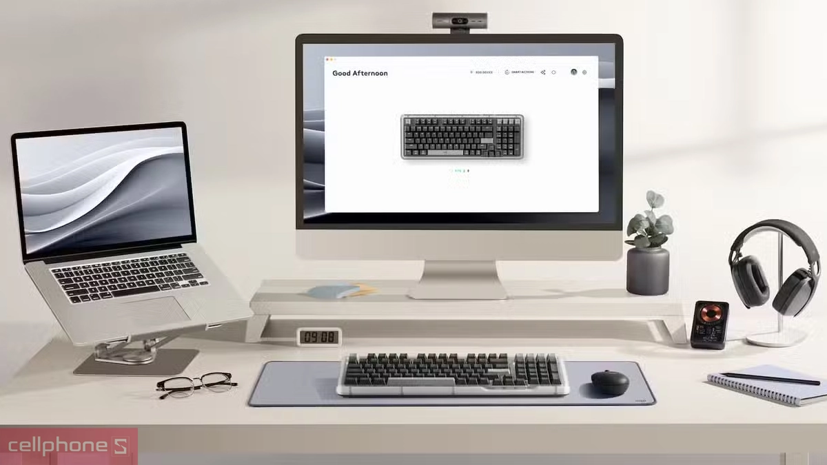 Easy-switch linh hoạt, keycap PBT bền