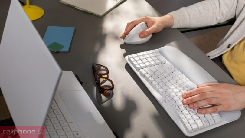 Bàn phím không dây Logitech Wave Keys Ergonomic – Gõ thoải mái cả ngày dài
