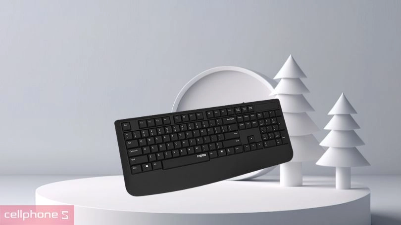 Kết nối bàn phím có dây Rapoo NK1900