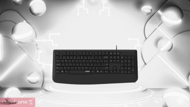 Thiết kế bàn phím có dây Rapoo NK1900