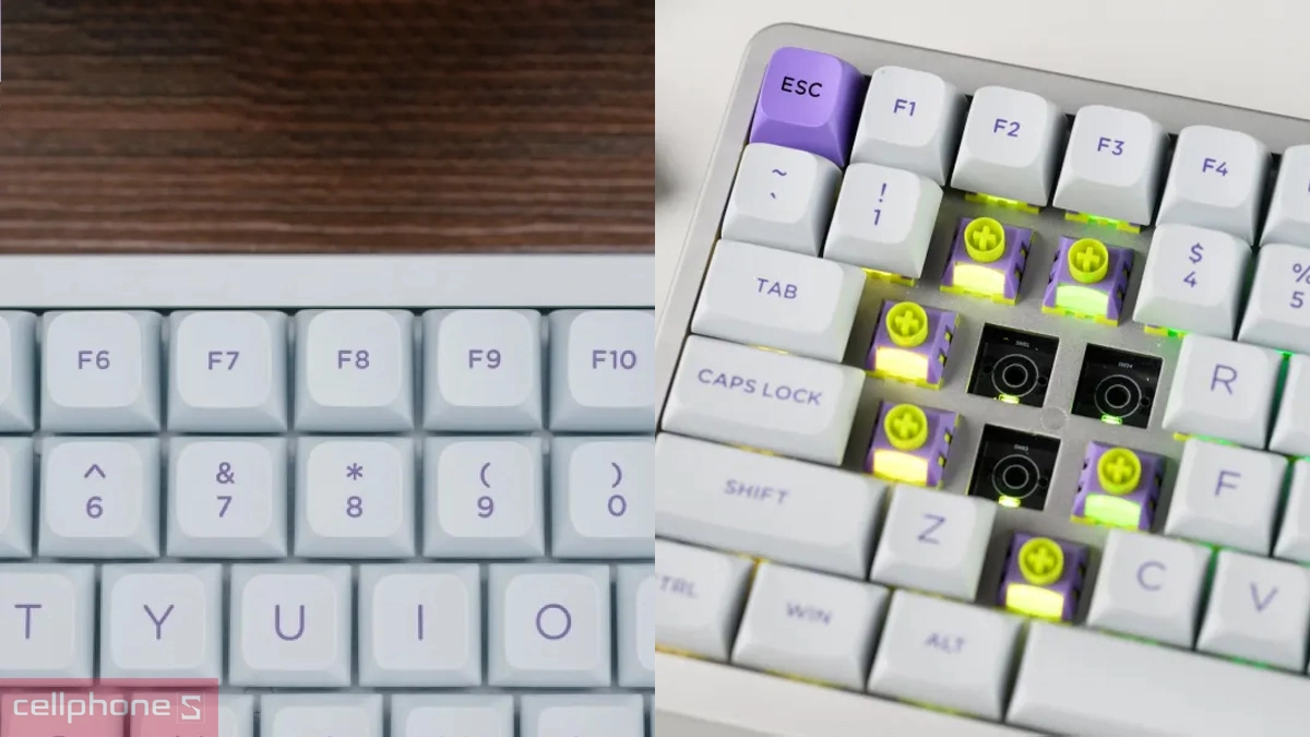 Bàn phím cơ Rapoo Aesco A83 Esport Rapid Trigger Hotswap Trắng