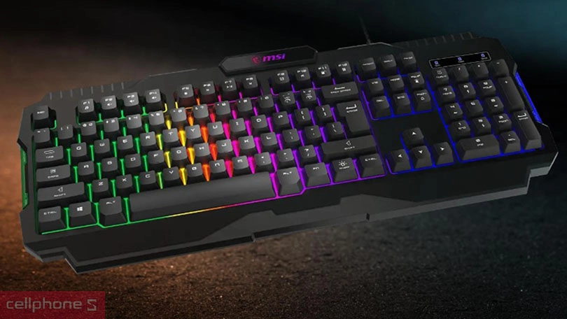 Switch của bàn phím gaming MSI Forge GK100 RGB LED đen