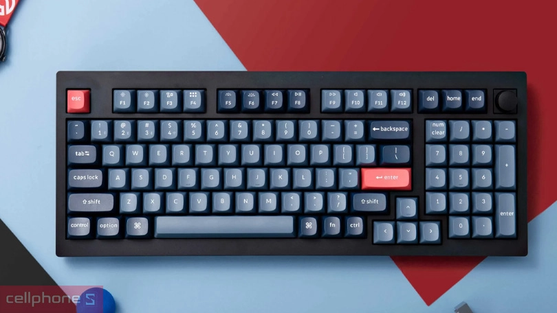 Bàn phím không dây Keychron V5 Max RGB Swappable RGB Backlight – Trải nghiệm gõ phím chất lượng