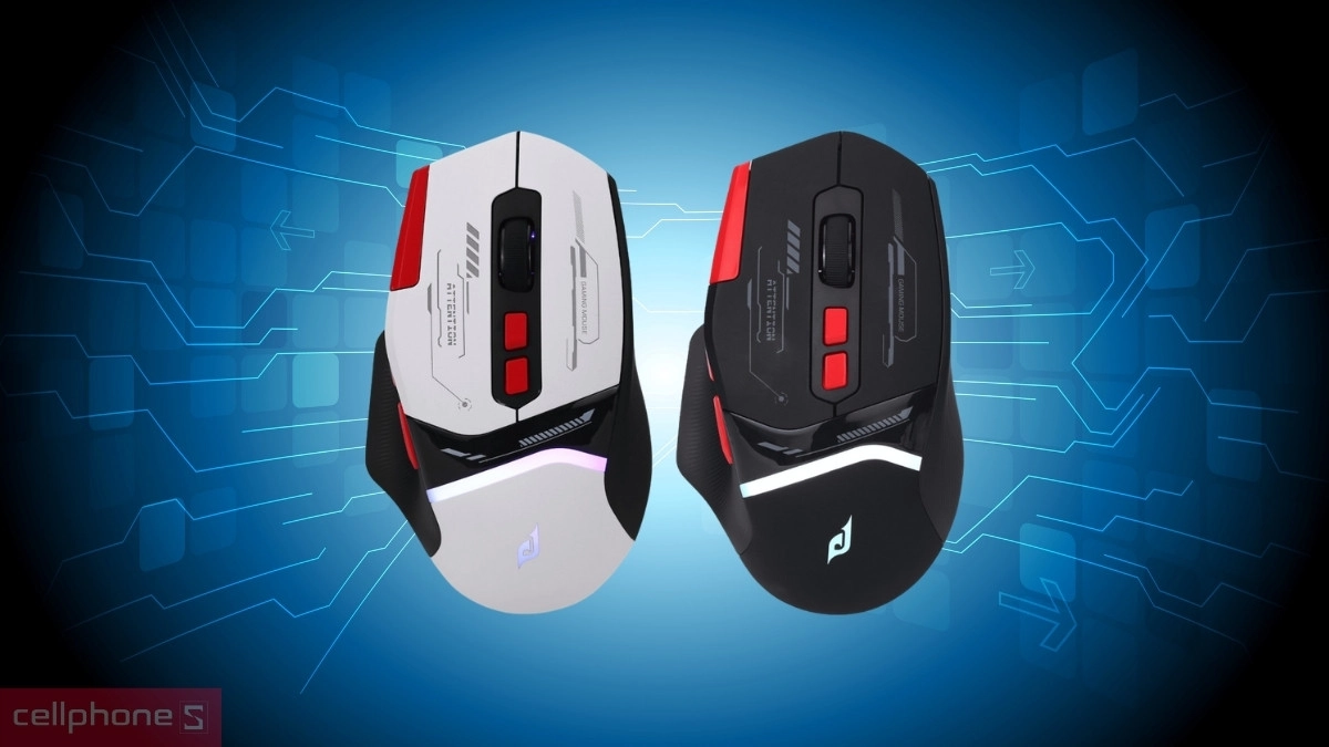 Chất liệu chuột gaming không dây Edra EM631W