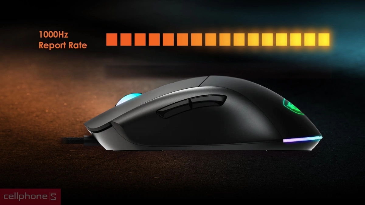 Kết nối chuột Gaming có dây MSI Forge GM320