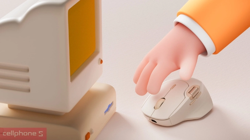 Thiết kế chuột không dây Bluetooth Rapoo MT560